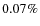 $0.07\%$