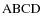 $\rm ABCD$