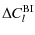 $\displaystyle \Delta C_l^{\rm BI}$