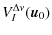 $\displaystyle V_{I}^{\Delta\nu}(\vec{u}_{0})$