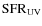 $\mbox{SFR}_{\rm UV}$