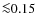${\la}0.15$