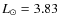 $L_{\odot} = 3.83$
