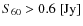 $S_{60} > 0.6~{\rm [Jy]}$