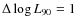 $\Delta \log L_{90} = 1$