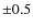 ${\pm}0.5$