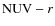 ${\rm NUV}-r$