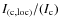 $ I_{({\rm c}, {\rm loc})}/ (I_{\rm c})$