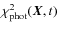 $\chi^2_{\rm {phot}}(\vec{X},t)$