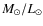 $M_\odot/L_\odot$