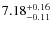 $7.18_{\rm -0.11}^{+0.16}$