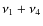 $\nu _1+\nu _4$