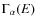 $\Gamma_\alpha(E)$