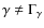 $\gamma\neq\Gamma_\gamma$
