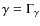 $\gamma=\Gamma_\gamma$