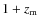 $1+z_{\rm m}$