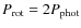 $P_{\rm rot} = 2 P_{\rm phot}$