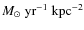 $M_{\odot}
~\rm yr^{-1} ~ kpc^{-2}$