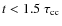 $t < 1.5 ~\tau_{\rm cc}$