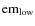 ${\rm em}_{\rm low}$