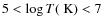 $5 < \log T (\mbox{
K}) < 7$