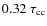$0.32~\tau_{\rm cc}$