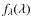 $f_\lambda(\lambda)$