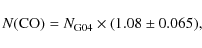 \begin{displaymath}%
N({\rm CO}) = N_{\rm G04} \times (1.08 \pm 0.065),
\end{displaymath}