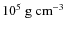 $10^5~\ensuremath{{\rm g}~{\rm cm}^{-3}} $