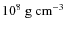 $10^8~\ensuremath{{\rm g}~{\rm cm}^{-3}} $