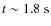 $t \sim 1.8~{\rm s}$