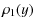 $\displaystyle \rho_1(y)$