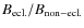 $B_{\rm ecl.}/B_{\rm non-ecl.}$