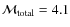 $\mathcal{M}_{\rm
total} = 4.1$