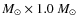 $M_\odot \times 1.0~M_\odot$