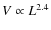 $V \propto L^{2.4}$