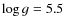 $\log g = 5.5$