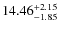 $\rm 14.46_{-1.85}^{+2.15}$