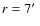 $r=7\hbox{$^\prime$ }$