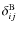 $\delta_{ij}^{\rm B}$