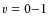$\varv = 0{-}1$