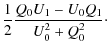 $\displaystyle \frac{1}{2} \frac{Q_0U_1-U_0Q_1}{U_0^2+Q_0^2}\cdot$