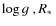 $\hbox{$\log g$ }, \hbox{$R_*$ }$