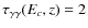 $\tau _{\gamma \gamma }(E_c, z) = 2 $