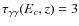 $\tau _{\gamma \gamma }(E_c, z) = 3$