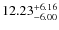 $\rm 12.23_{-6.00}^{+6.16}$