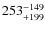 $\rm 253^{-149}_{+199}$