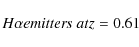 \begin{displaymath}H\alpha {\it emitters~at} z = 0.61
\end{displaymath}