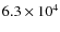 $6.3\times10^{4}$