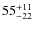 $\rm 55_{-22}^{+11}$